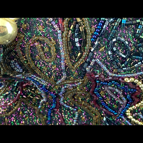 Vintage Warren Reed medium size beaded evening handbag! - Picture 10 of 13